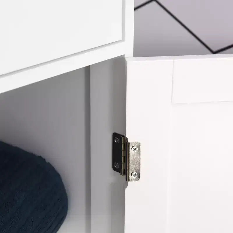 Tall Narrow Bathroom Storage Cabinet – 67.5"H, 5 Shelves, Acrylic Door, MDF, Anti-Tip