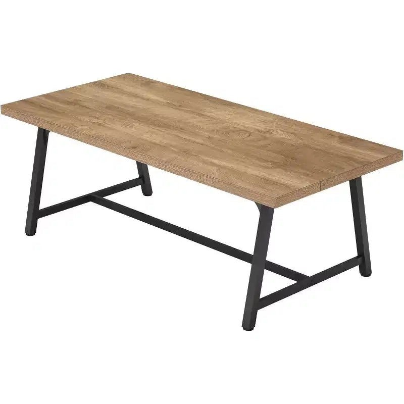 70.87" Executive Conference Desk – Seats 6–8, Steel Frame, Wood Surface, Modern Design