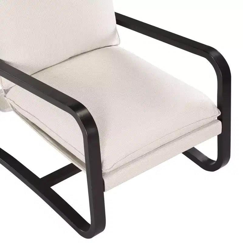Barcelona Sling Accent Chair – Polyester Fabric, Bronze Powder-Coated Metal Frame, 300 lb