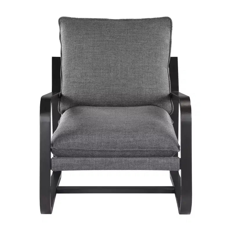 Barcelona Sling Accent Chair – Polyester Fabric, Bronze Powder-Coated Metal Frame, 300 lb