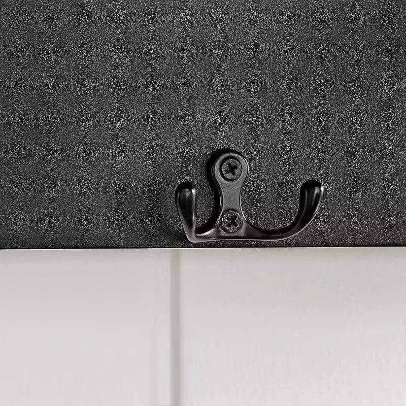 25.6" Wall Mounted Coat Rack with Ledge Shelf & 4 Hooks – MDF, 30 lb Capacity